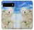 S3794 Arctic Polar Bear in Love with Seal Paint Hülle Schutzhülle Taschen für Google Pixel 6