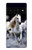S0246 White Horse Hülle Schutzhülle Taschen für Google Pixel 6 Pro
