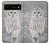 S1566 Snowy Owl White Owl Hülle Schutzhülle Taschen für Google Pixel 6 Pro
