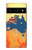 S2494 Australia Flag Map Rock Texture Hülle Schutzhülle Taschen für Google Pixel 6 Pro