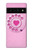 S2847 Pink Retro Rotary Phone Hülle Schutzhülle Taschen für Google Pixel 6 Pro
