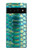 S3414 Green Snake Scale Graphic Print Hülle Schutzhülle Taschen für Google Pixel 6 Pro