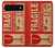 S3552 Vintage Fragile Label Art Hülle Schutzhülle Taschen für Google Pixel 6 Pro