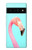 S3708 Pink Flamingo Hülle Schutzhülle Taschen für Google Pixel 6 Pro
