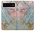 S3717 Rose Gold Blue Pastel Marble Graphic Printed Hülle Schutzhülle Taschen für Google Pixel 6 Pro
