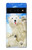 S3794 Arctic Polar Bear in Love with Seal Paint Hülle Schutzhülle Taschen für Google Pixel 6 Pro