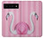 S3805 Flamingo Pink Pastel Hülle Schutzhülle Taschen für Google Pixel 6 Pro