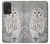 S1566 Snowy Owl White Owl Hülle Schutzhülle Taschen für Samsung Galaxy A52s 5G