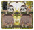 S3138 Cute Baby Sloth Paint Hülle Schutzhülle Taschen für Samsung Galaxy A52s 5G