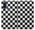 S1611 Black and White Check Chess Board Hülle Schutzhülle Taschen für Motorola G Pure