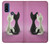S1832 Love Cat Hülle Schutzhülle Taschen für Motorola G Pure
