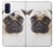 S1852 Pug Dog Hülle Schutzhülle Taschen für Motorola G Pure