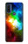 S2312 Colorful Rainbow Space Galaxy Hülle Schutzhülle Taschen für Motorola G Pure