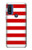 S2364 Red and White Striped Hülle Schutzhülle Taschen für Motorola G Pure