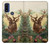S2841 Vintage Reindeer Christmas Hülle Schutzhülle Taschen für Motorola G Pure