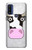 S3257 Cow Cartoon Hülle Schutzhülle Taschen für Motorola G Pure
