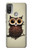 S0360 Coffee Owl Hülle Schutzhülle Taschen für Motorola Moto E20,E30,E40