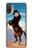 S0934 Wild Black Horse Hülle Schutzhülle Taschen für Motorola Moto E20,E30,E40