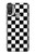 S1611 Black and White Check Chess Board Hülle Schutzhülle Taschen für Motorola Moto E20,E30,E40
