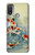 S1654 Koi Carp Fish Art Painting Hülle Schutzhülle Taschen für Motorola Moto E20,E30,E40