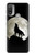 S1981 Wolf Howling at The Moon Hülle Schutzhülle Taschen für Motorola Moto E20,E30,E40