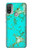 S2377 Turquoise Gemstone Texture Graphic Printed Hülle Schutzhülle Taschen für Motorola Moto E20,E30,E40