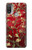 S2414 Red Blossoming Almond Tree Van Gogh Hülle Schutzhülle Taschen für Motorola Moto E20,E30,E40