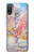S2450 Van Gogh Peach Tree Blossom Hülle Schutzhülle Taschen für Motorola Moto E20,E30,E40