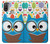 S2521 Cute Nerd Owl Cartoon Hülle Schutzhülle Taschen für Motorola Moto E20,E30,E40