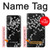 S2544 Japanese Kimono Style Black Flower Pattern Hülle Schutzhülle Taschen für Motorola Moto E20,E30,E40