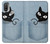 S2641 Pocket Black Cat Hülle Schutzhülle Taschen für Motorola Moto E20,E30,E40