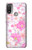 S3036 Pink Sweet Flower Flora Hülle Schutzhülle Taschen für Motorola Moto E20,E30,E40
