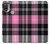 S3091 Pink Plaid Pattern Hülle Schutzhülle Taschen für Motorola Moto E20,E30,E40