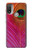 S3201 Pink Peacock Feather Hülle Schutzhülle Taschen für Motorola Moto E20,E30,E40