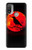 S3328 Crow Red Moon Hülle Schutzhülle Taschen für Motorola Moto E20,E30,E40