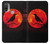 S3328 Crow Red Moon Hülle Schutzhülle Taschen für Motorola Moto E20,E30,E40