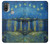 S3336 Van Gogh Starry Night Over the Rhone Hülle Schutzhülle Taschen für Motorola Moto E20,E30,E40