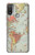 S3418 Vintage World Map Hülle Schutzhülle Taschen für Motorola Moto E20,E30,E40