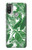 S3457 Paper Palm Monstera Hülle Schutzhülle Taschen für Motorola Moto E20,E30,E40