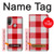 S3535 Red Gingham Hülle Schutzhülle Taschen für Motorola Moto E20,E30,E40