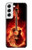 S0415 Fire Guitar Burn Hülle Schutzhülle Taschen für Samsung Galaxy S22