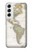 S0604 World Map Hülle Schutzhülle Taschen für Samsung Galaxy S22