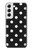 S2299 Black Polka Dots Hülle Schutzhülle Taschen für Samsung Galaxy S22