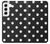 S2299 Black Polka Dots Hülle Schutzhülle Taschen für Samsung Galaxy S22