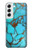 S2685 Aqua Turquoise Gemstone Graphic Printed Hülle Schutzhülle Taschen für Samsung Galaxy S22
