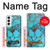 S2685 Aqua Turquoise Gemstone Graphic Printed Hülle Schutzhülle Taschen für Samsung Galaxy S22