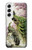 S2773 Peacock Chinese Brush Painting Hülle Schutzhülle Taschen für Samsung Galaxy S22