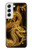 S2804 Chinese Gold Dragon Printed Hülle Schutzhülle Taschen für Samsung Galaxy S22