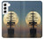 S2897 Pirate Ship Moon Night Hülle Schutzhülle Taschen für Samsung Galaxy S22