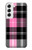 S3091 Pink Plaid Pattern Hülle Schutzhülle Taschen für Samsung Galaxy S22